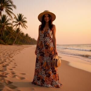 Sincerely Jules Brown and White Jumpsuit
